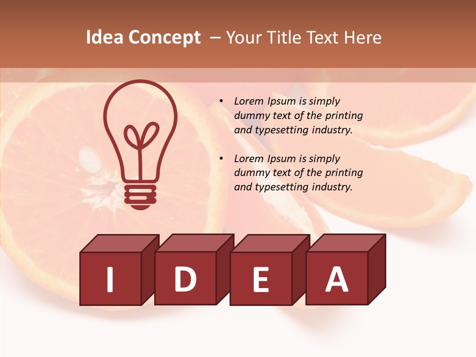 Vitamin Bright Water PowerPoint Template