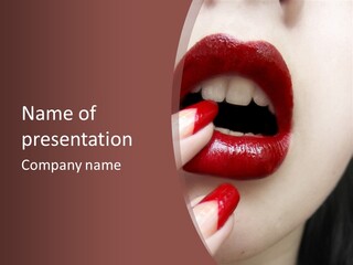 Tissue Gothic Woman PowerPoint Template