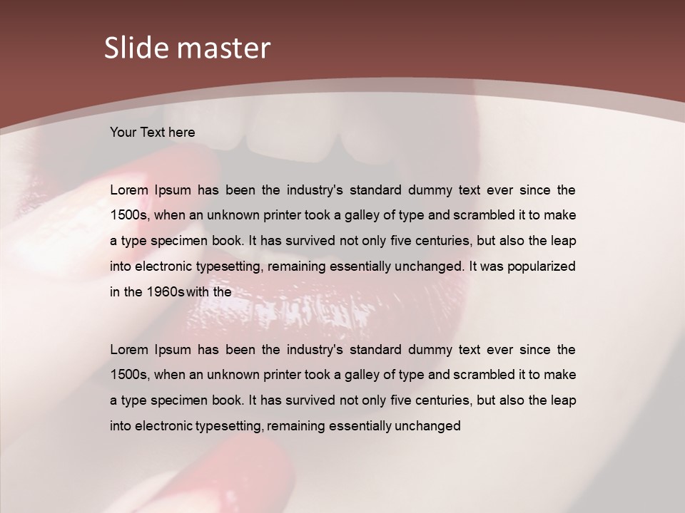 Tissue Gothic Woman PowerPoint Template