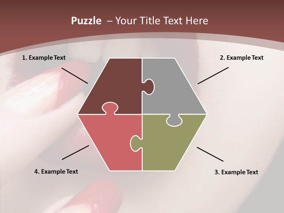 Tissue Gothic Woman PowerPoint Template