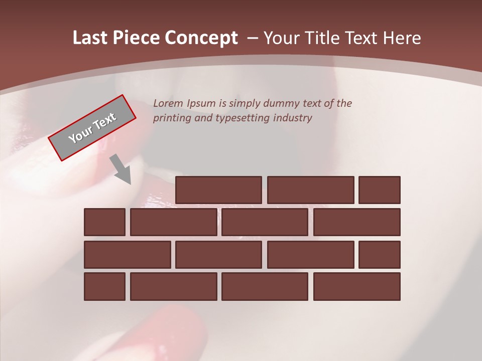 Tissue Gothic Woman PowerPoint Template