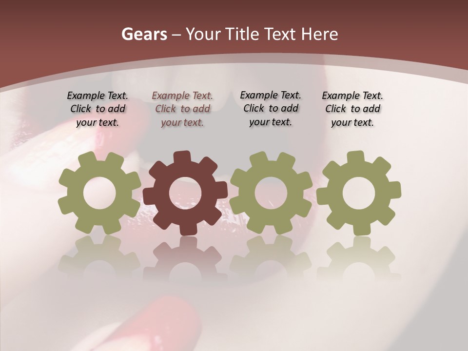 Tissue Gothic Woman PowerPoint Template