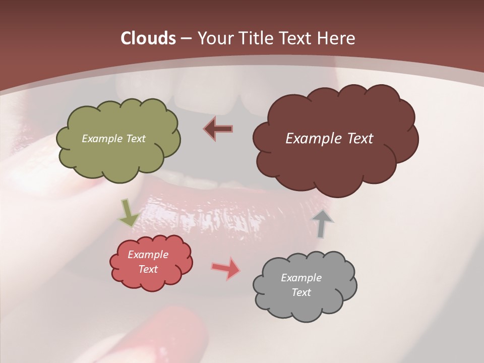 Tissue Gothic Woman PowerPoint Template