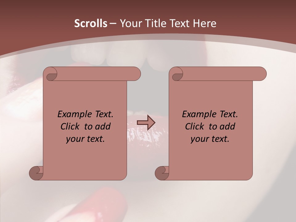 Tissue Gothic Woman PowerPoint Template