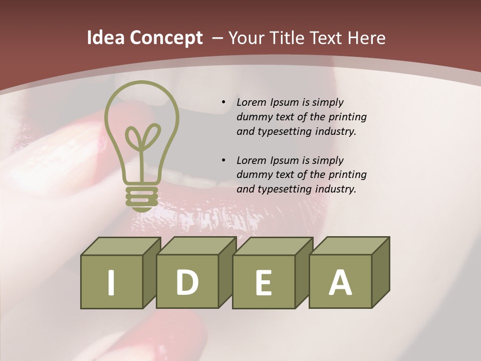 Tissue Gothic Woman PowerPoint Template