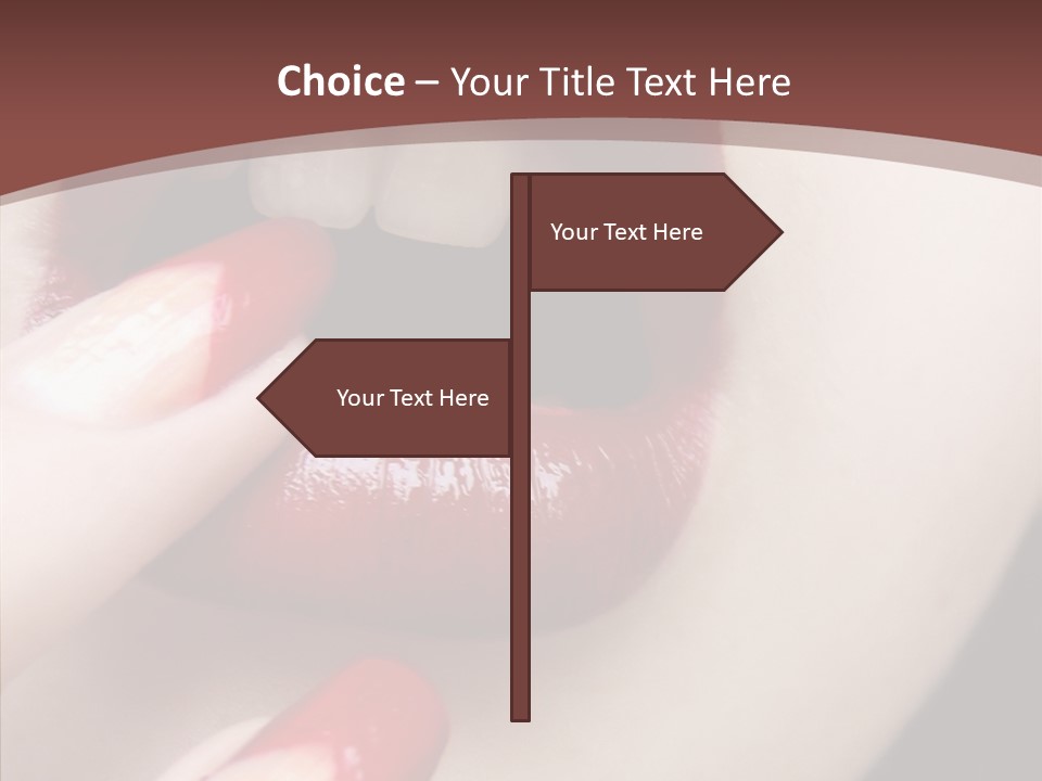 Tissue Gothic Woman PowerPoint Template