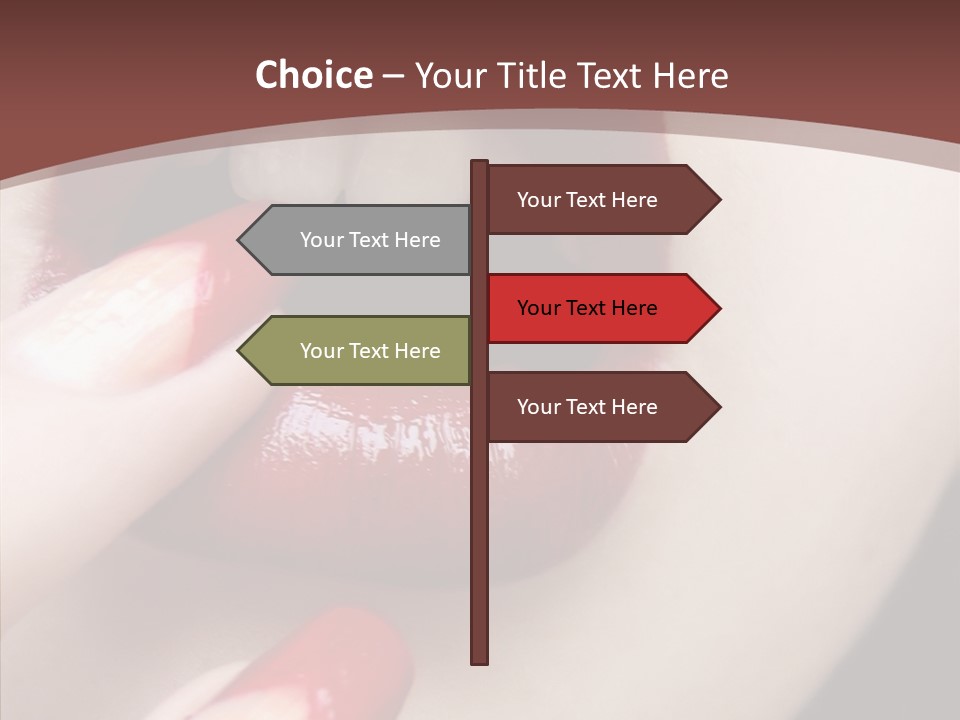 Tissue Gothic Woman PowerPoint Template