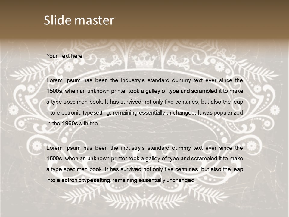 Gray Background Illustration PowerPoint Template