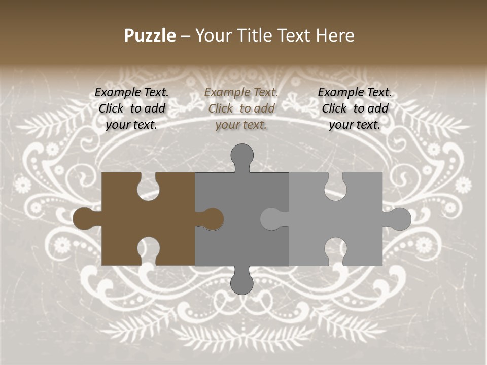 Gray Background Illustration PowerPoint Template