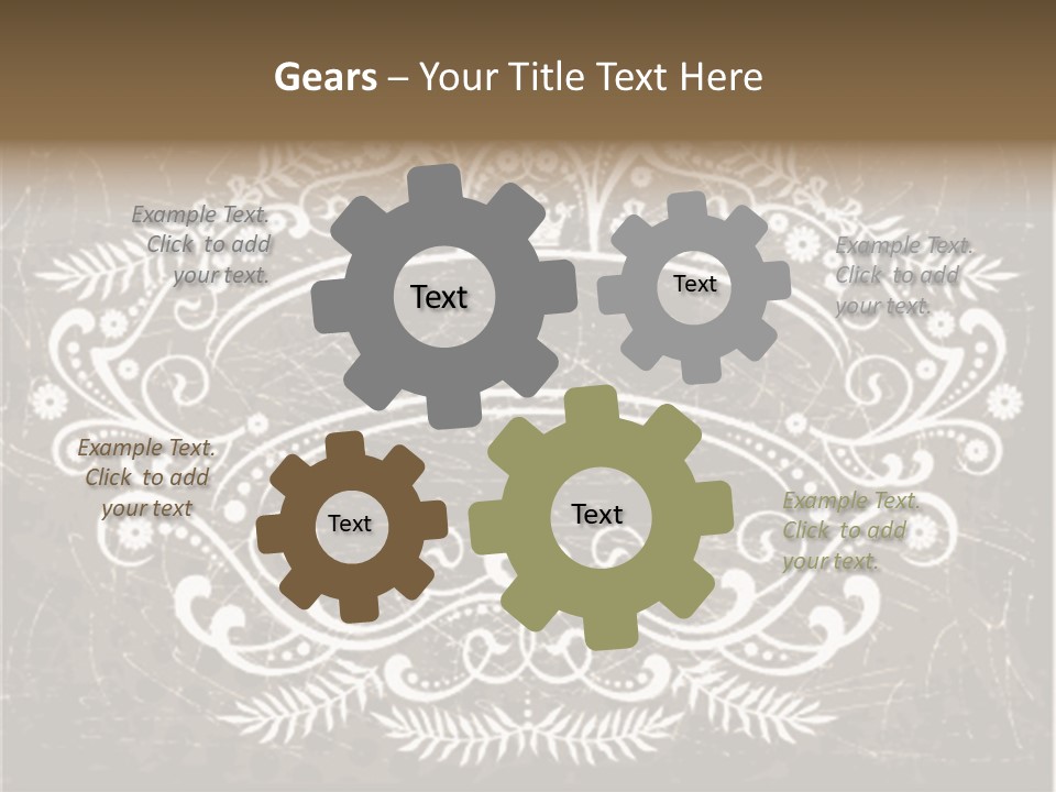 Gray Background Illustration PowerPoint Template