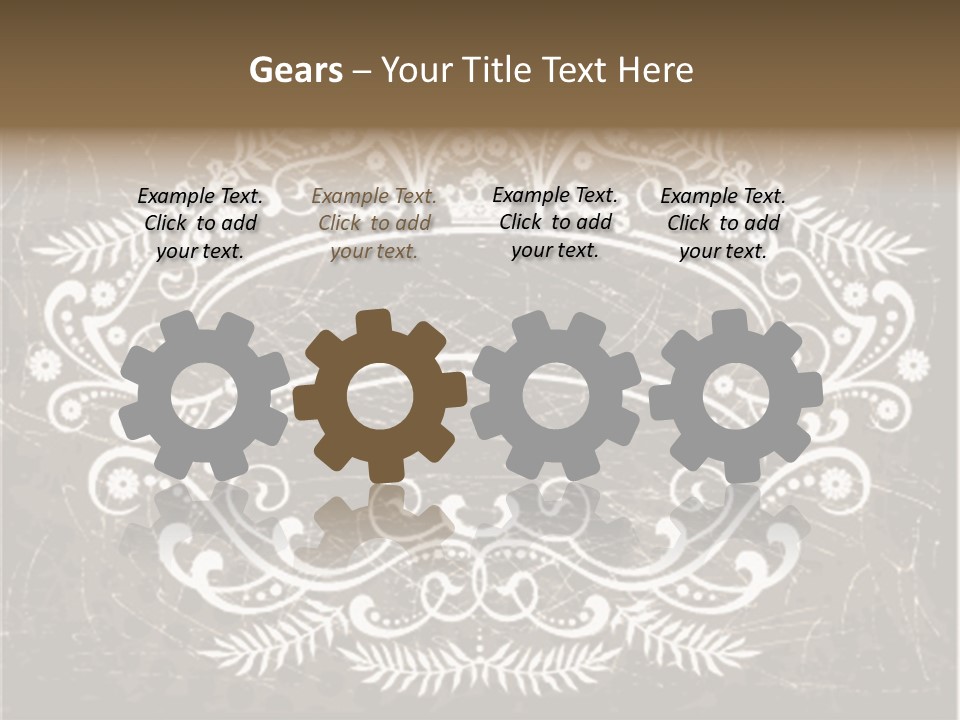 Gray Background Illustration PowerPoint Template