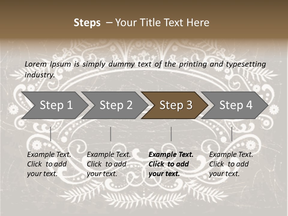 Gray Background Illustration PowerPoint Template