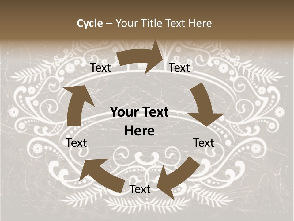 Gray Background Illustration PowerPoint Template