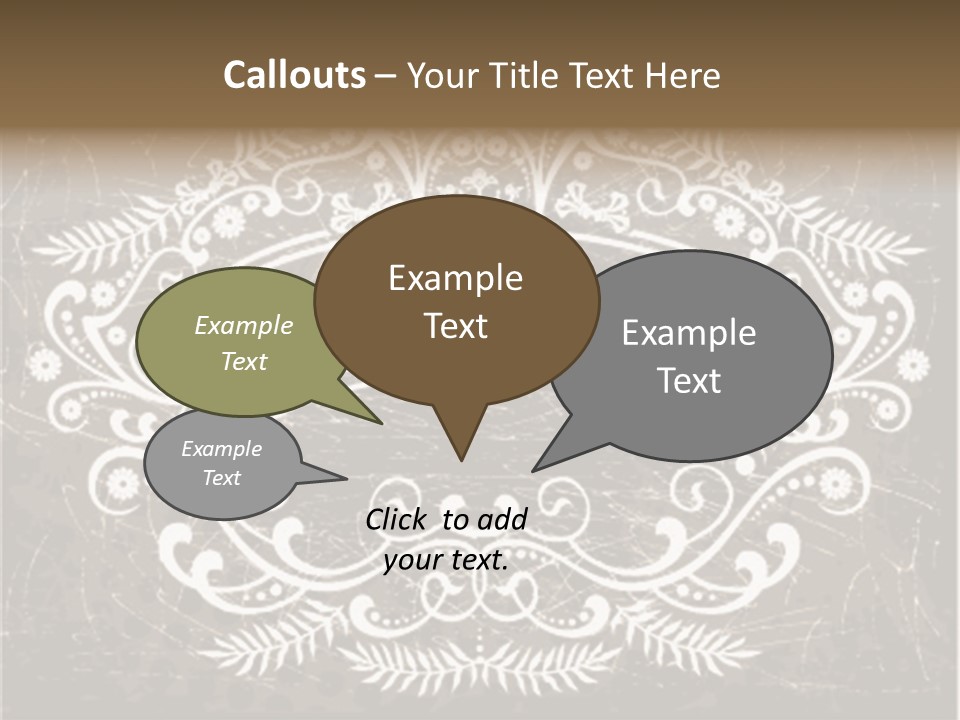 Gray Background Illustration PowerPoint Template