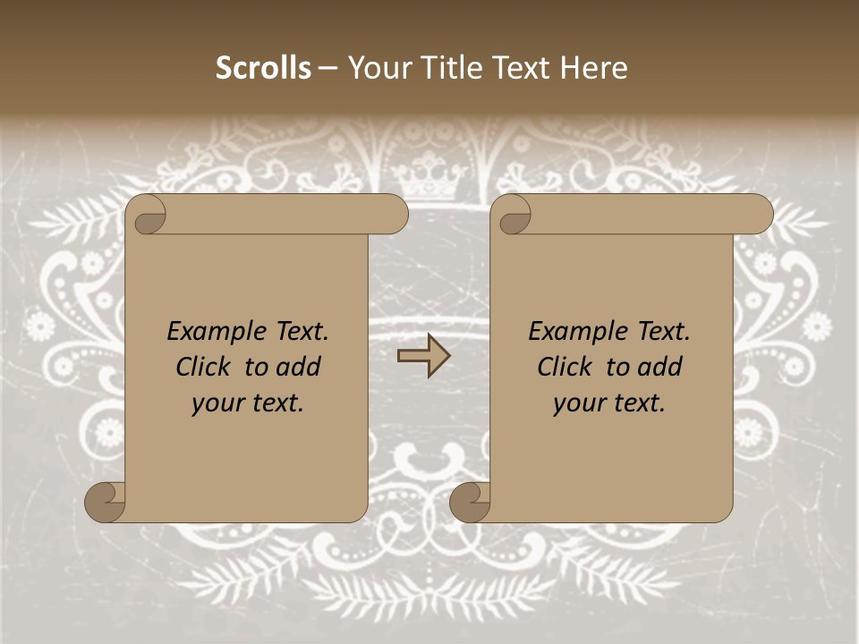 Gray Background Illustration PowerPoint Template