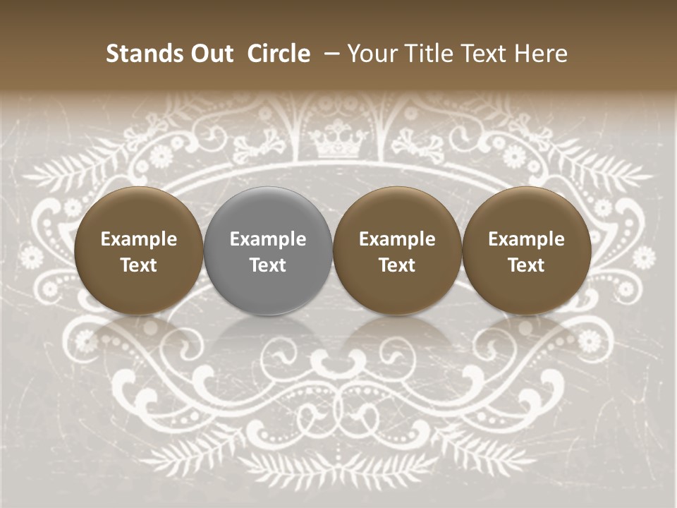 Gray Background Illustration PowerPoint Template