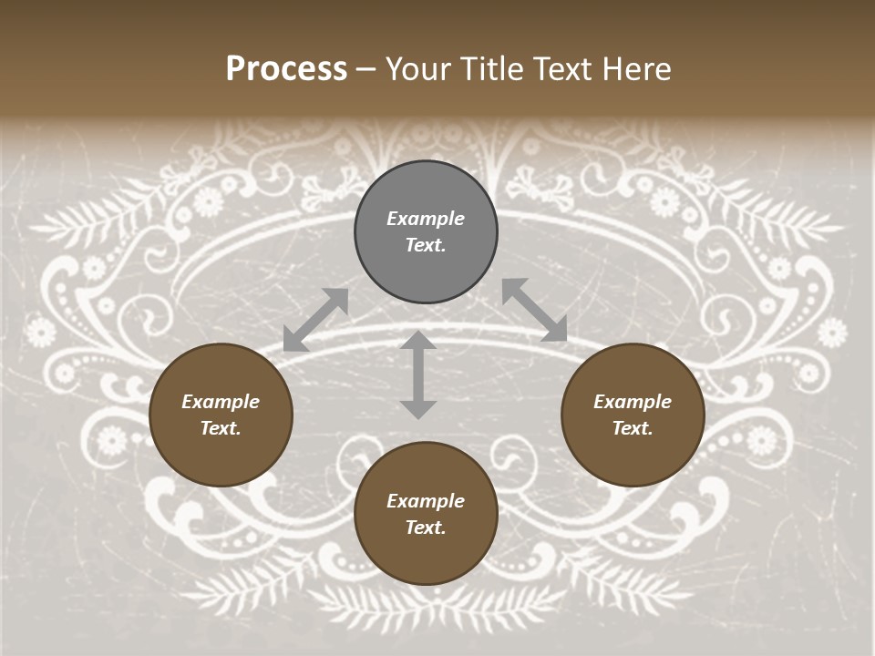 Gray Background Illustration PowerPoint Template