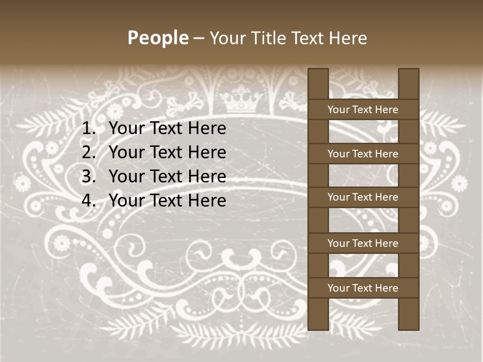 Gray Background Illustration PowerPoint Template