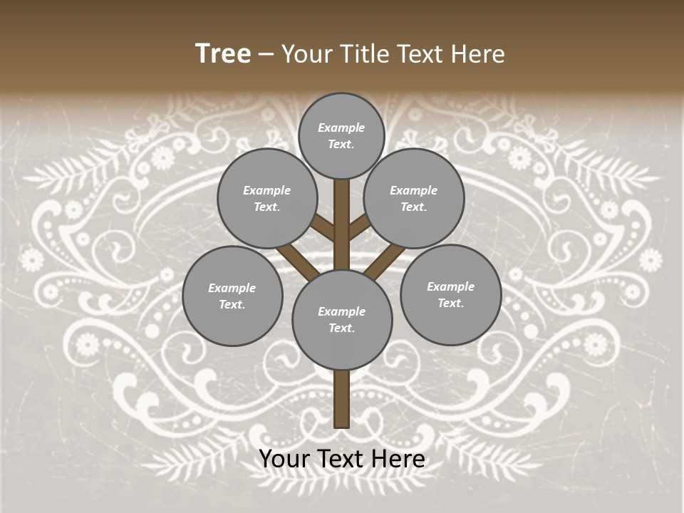 Gray Background Illustration PowerPoint Template