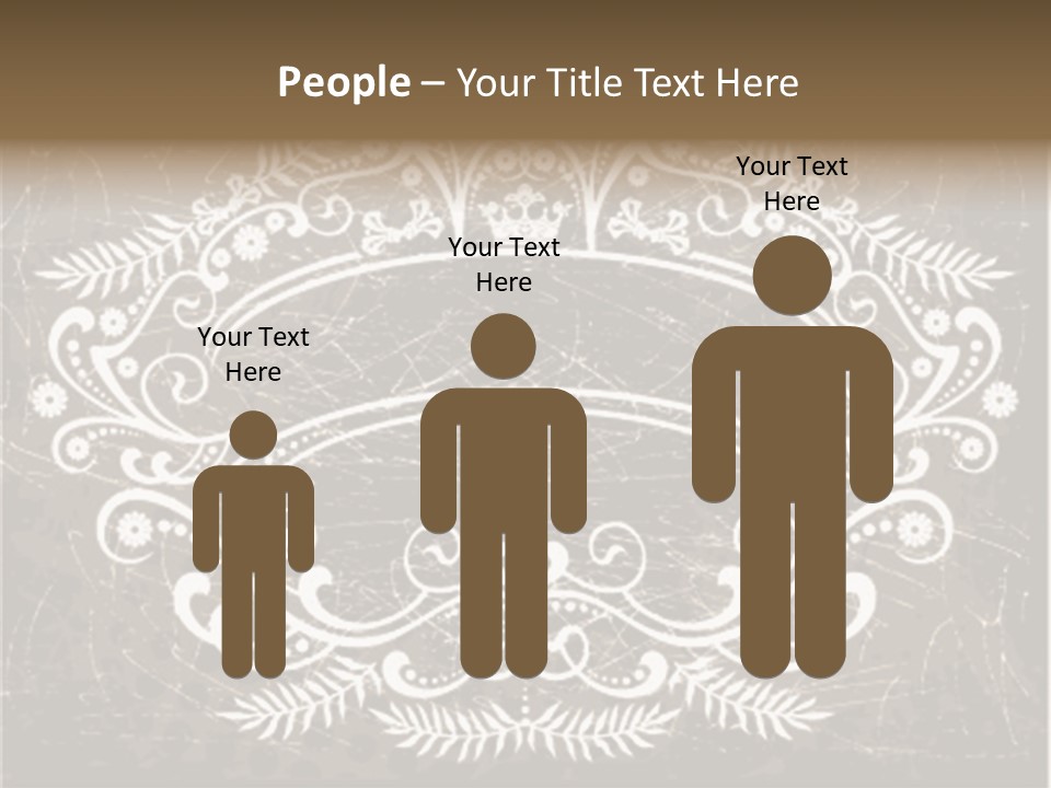 Gray Background Illustration PowerPoint Template