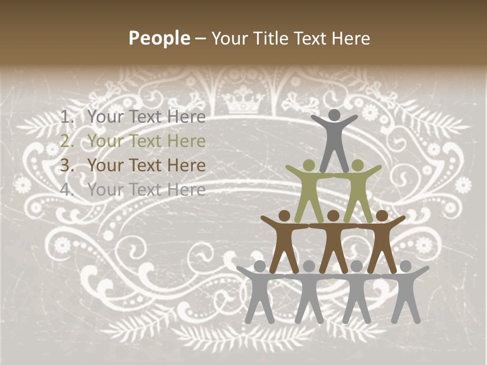 Gray Background Illustration PowerPoint Template