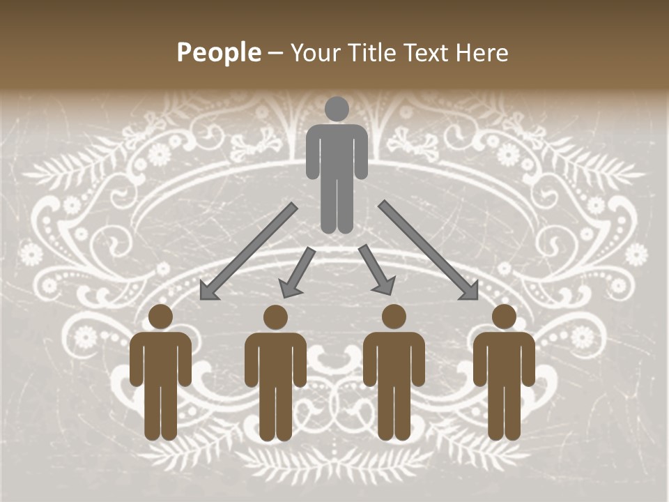 Gray Background Illustration PowerPoint Template