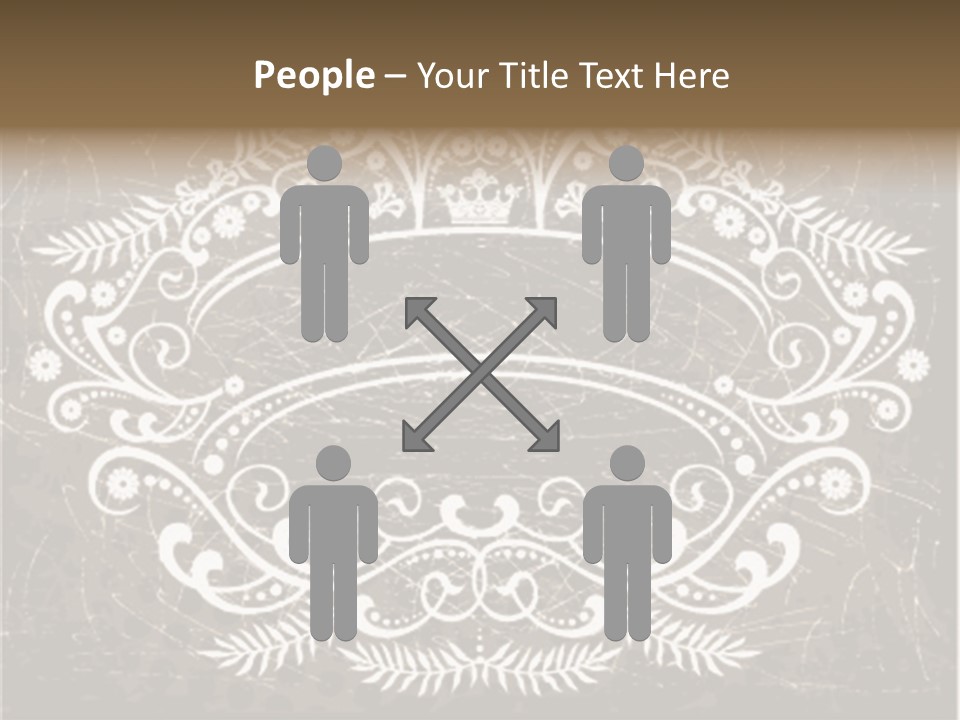 Gray Background Illustration PowerPoint Template