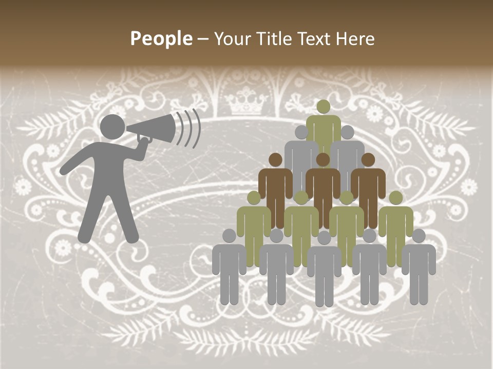 Gray Background Illustration PowerPoint Template