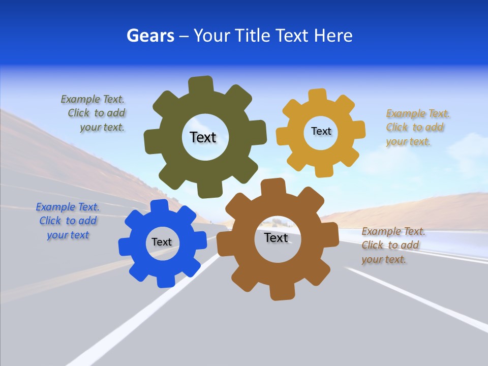 Auto Abstract Cloud PowerPoint Template