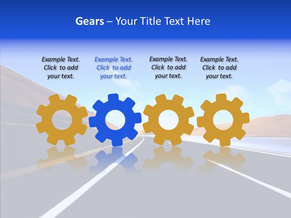 Auto Abstract Cloud PowerPoint Template