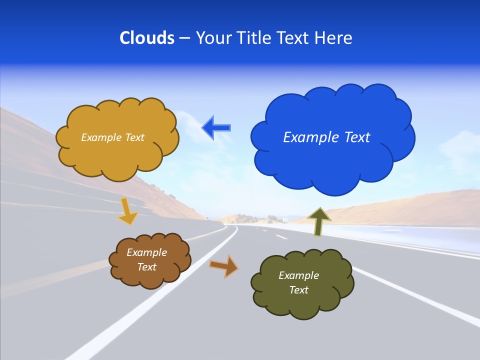 Auto Abstract Cloud PowerPoint Template