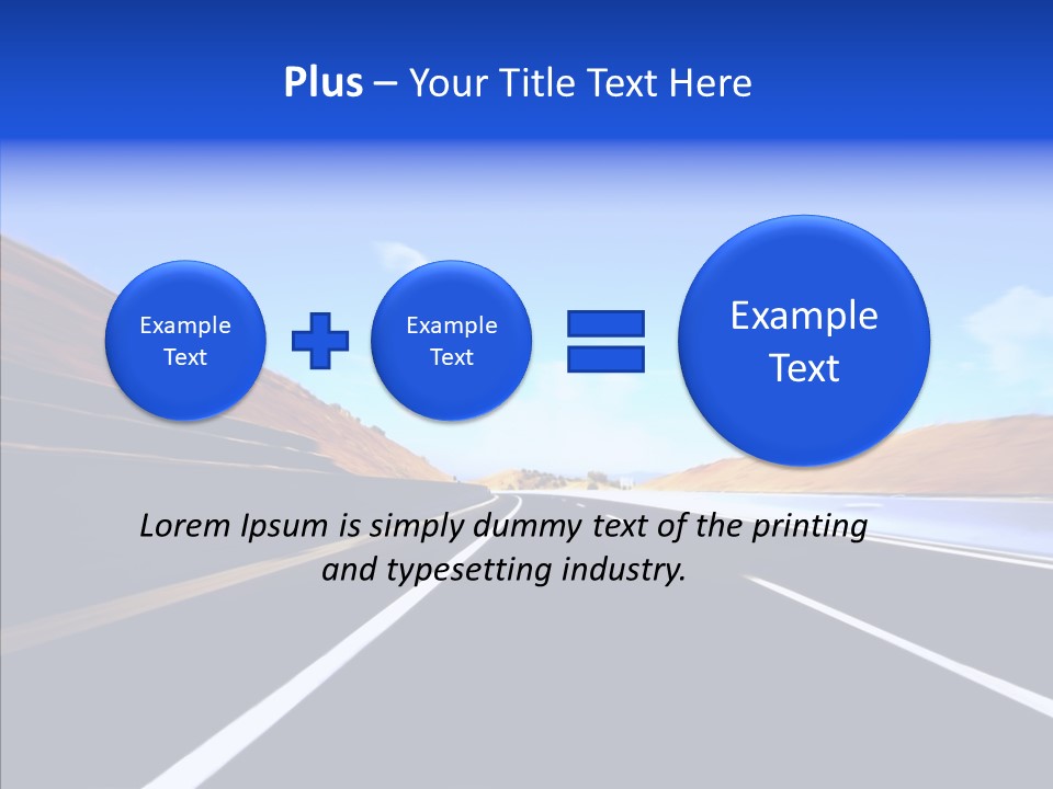 Auto Abstract Cloud PowerPoint Template