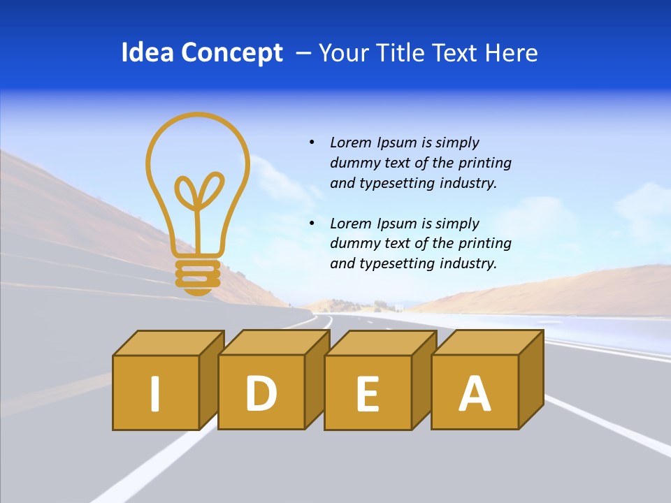 Auto Abstract Cloud PowerPoint Template