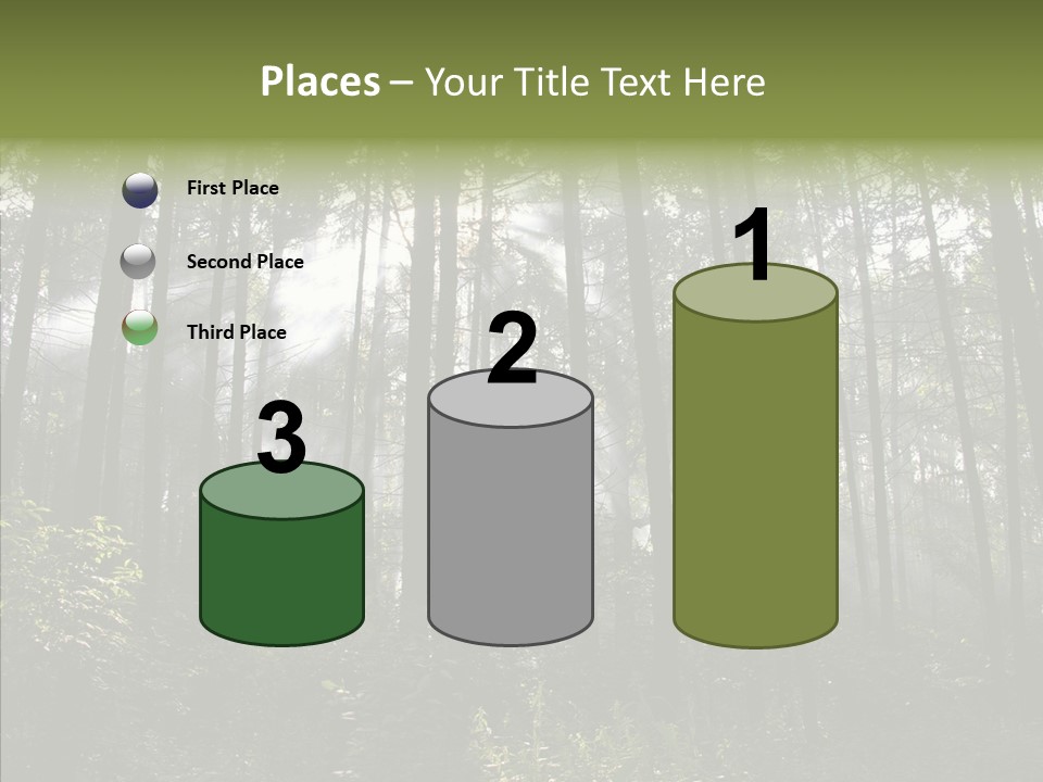 Landscape Shinning Wilderness PowerPoint Template