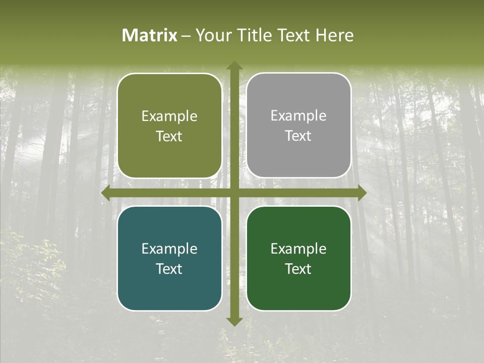 Landscape Shinning Wilderness PowerPoint Template