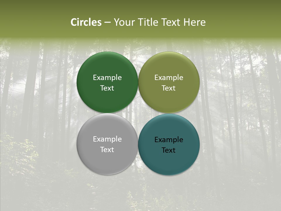 Landscape Shinning Wilderness PowerPoint Template