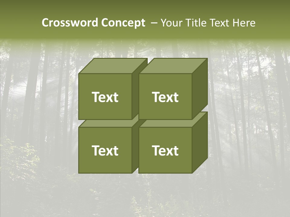 Landscape Shinning Wilderness PowerPoint Template