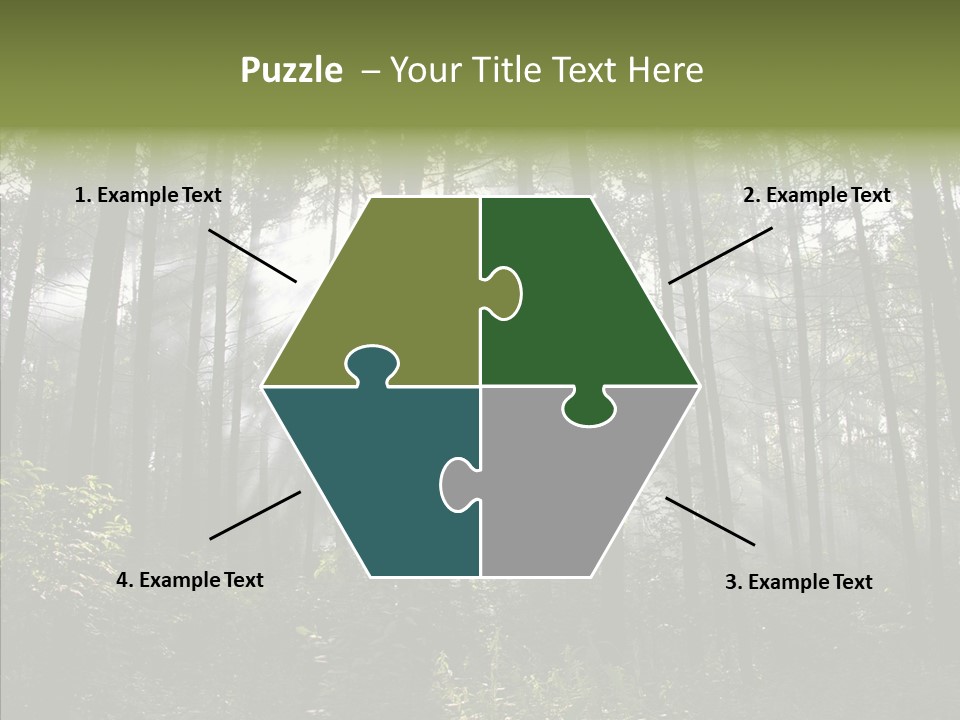 Landscape Shinning Wilderness PowerPoint Template