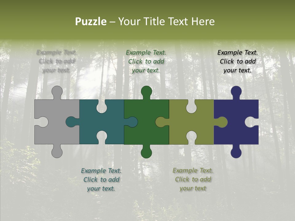 Landscape Shinning Wilderness PowerPoint Template