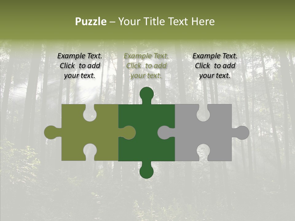 Landscape Shinning Wilderness PowerPoint Template