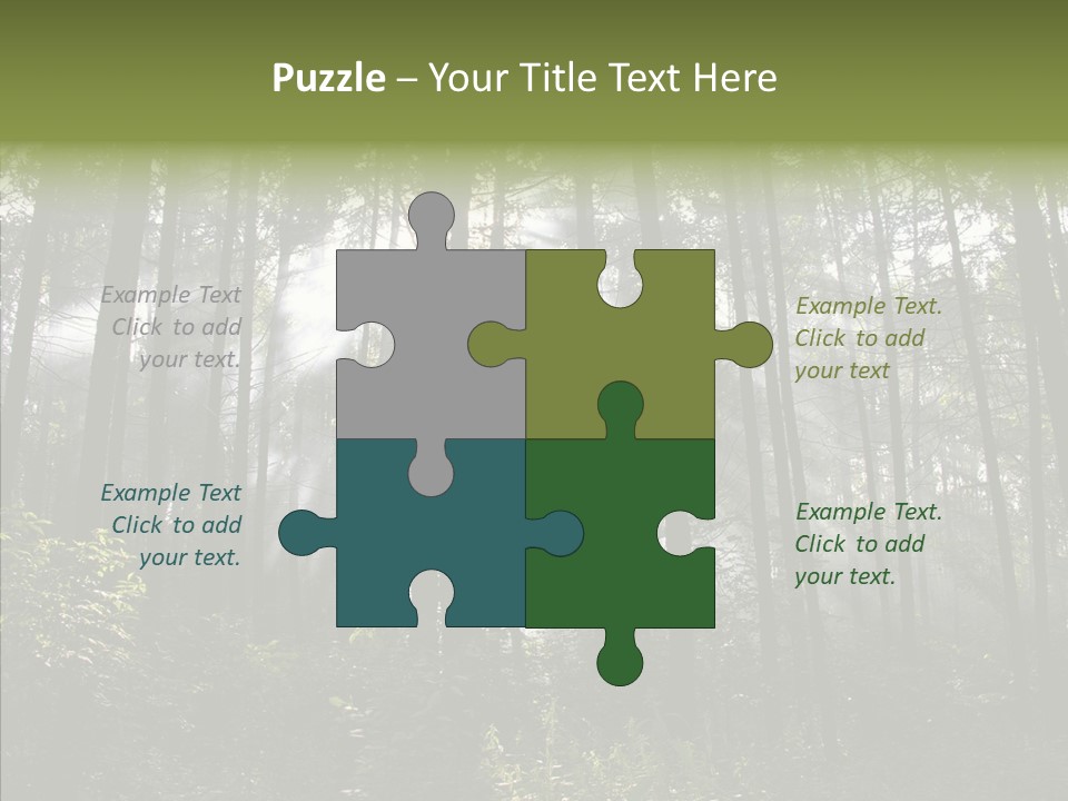 Landscape Shinning Wilderness PowerPoint Template