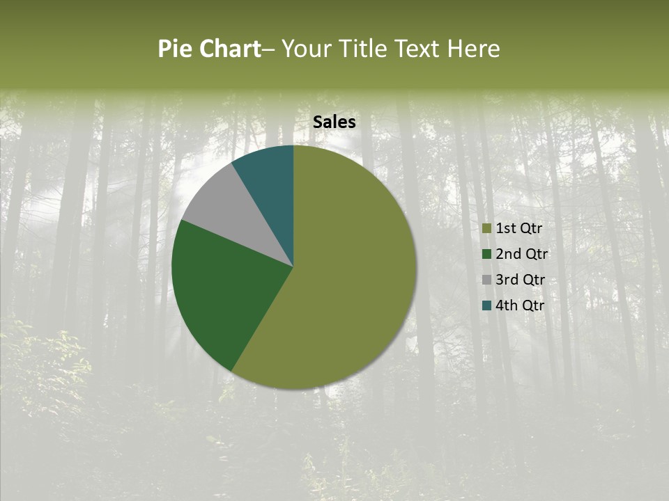 Landscape Shinning Wilderness PowerPoint Template