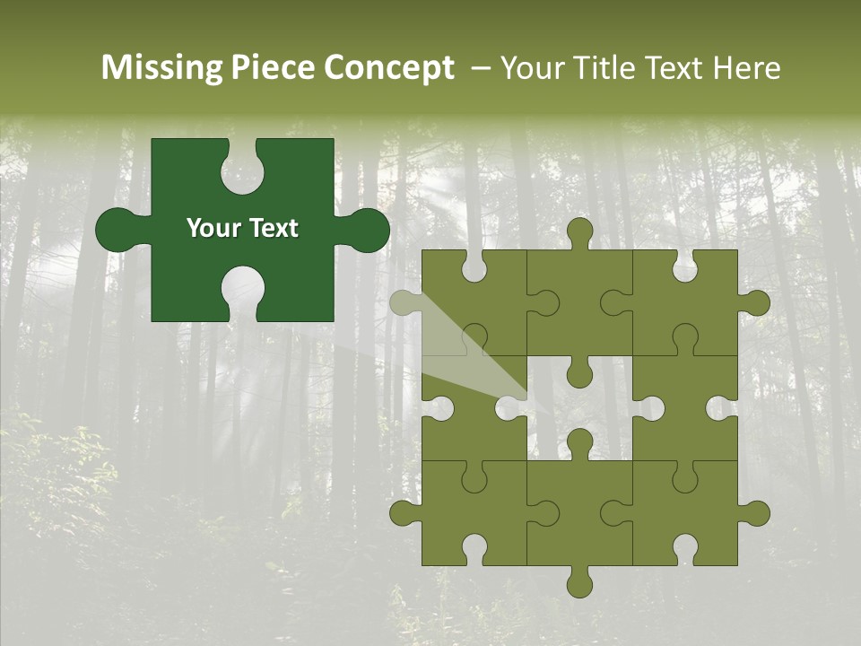 Landscape Shinning Wilderness PowerPoint Template