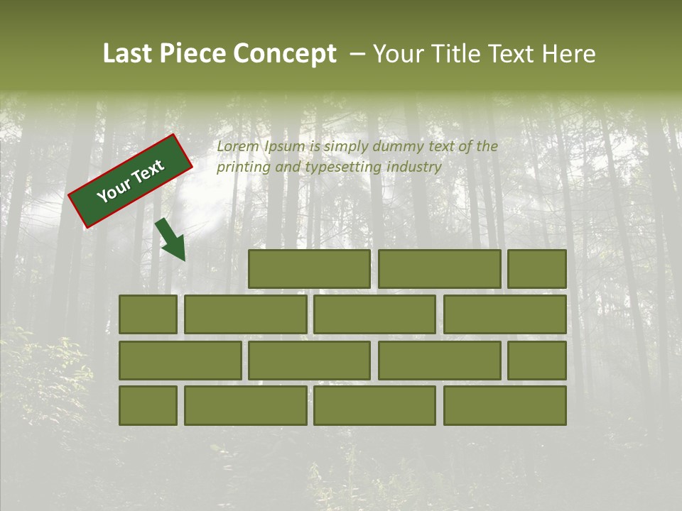 Landscape Shinning Wilderness PowerPoint Template