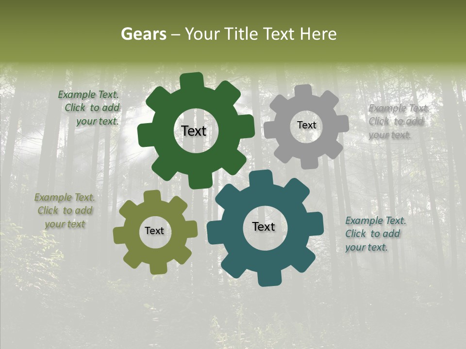 Landscape Shinning Wilderness PowerPoint Template