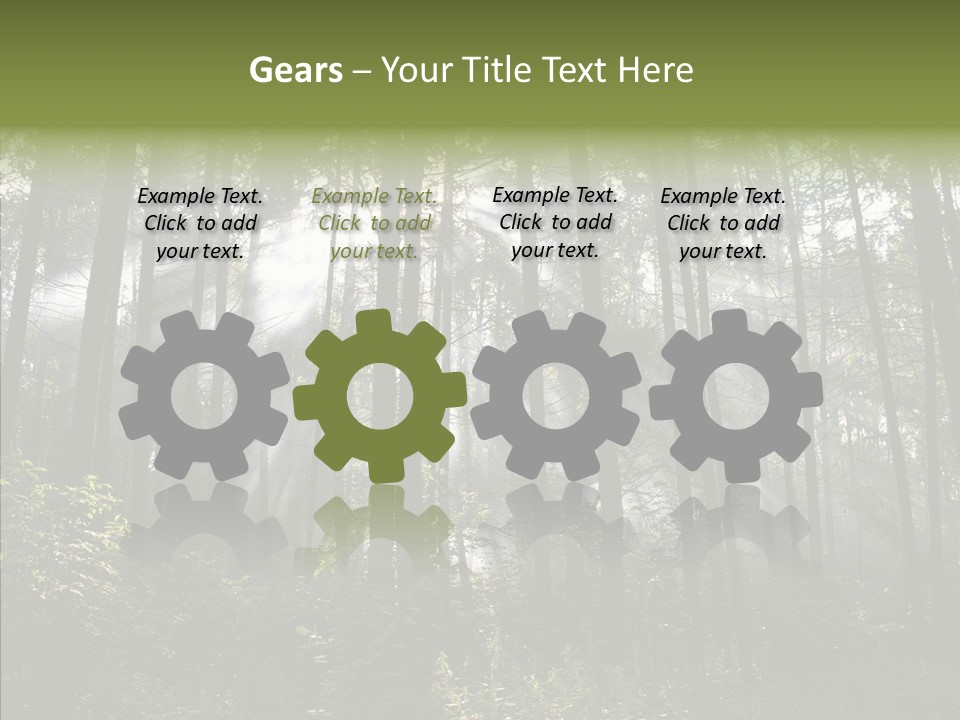 Landscape Shinning Wilderness PowerPoint Template