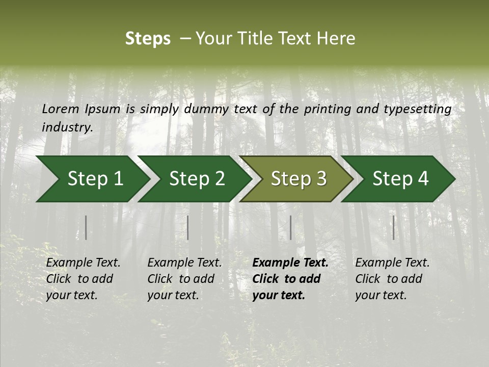 Landscape Shinning Wilderness PowerPoint Template