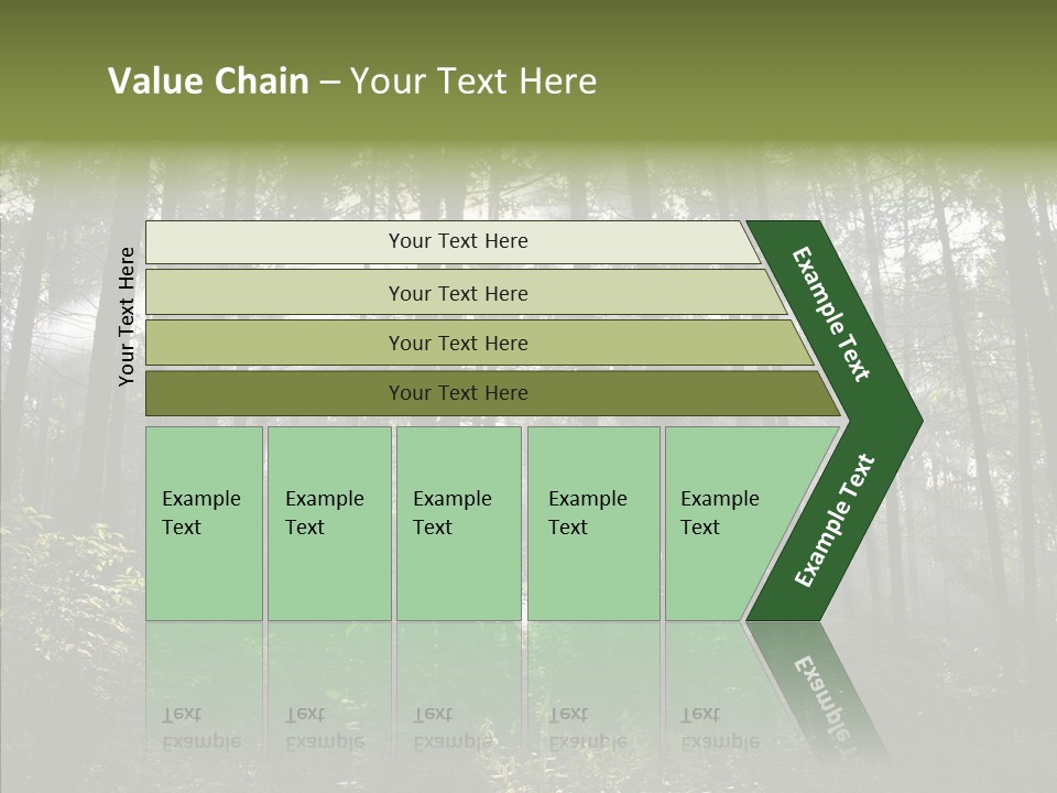 Landscape Shinning Wilderness PowerPoint Template