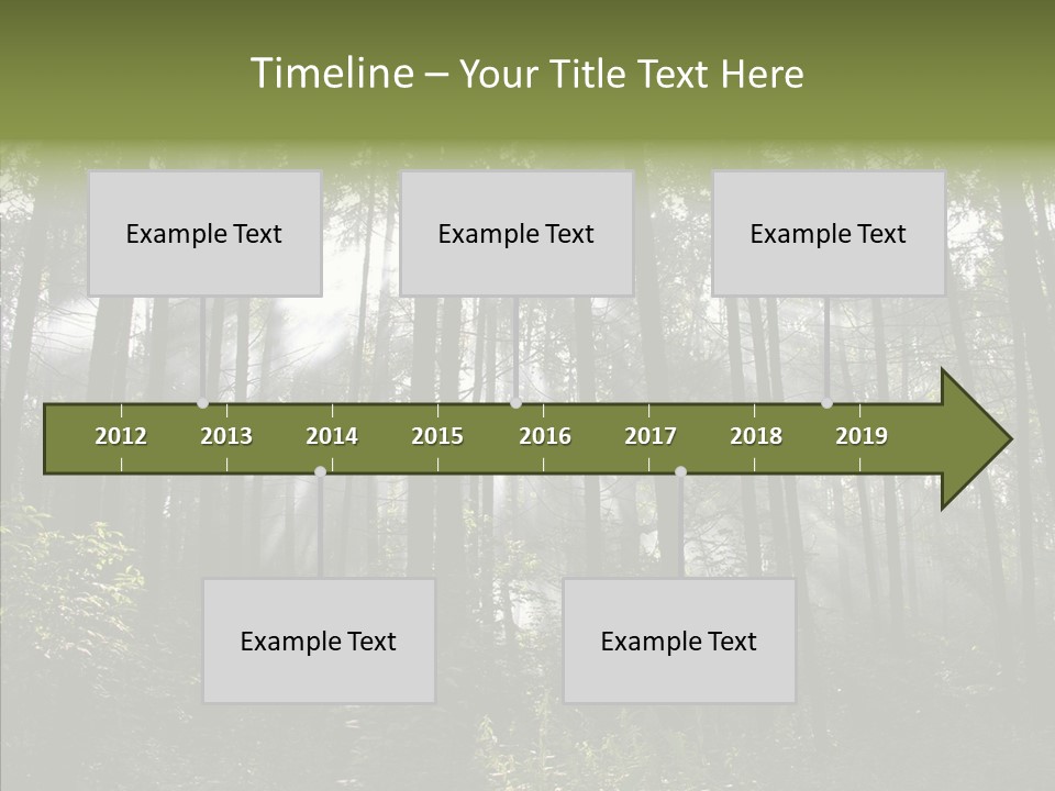 Landscape Shinning Wilderness PowerPoint Template