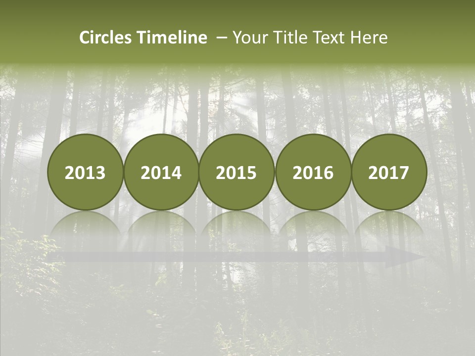 Landscape Shinning Wilderness PowerPoint Template